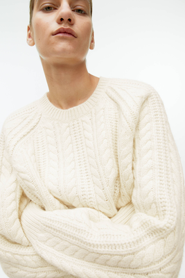 Cable-Knit Wool Jumper from ARKET