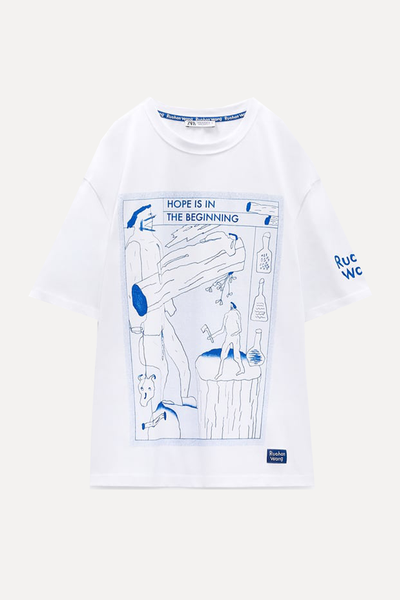 Ruohan Wang Print T-Shirt from Zara