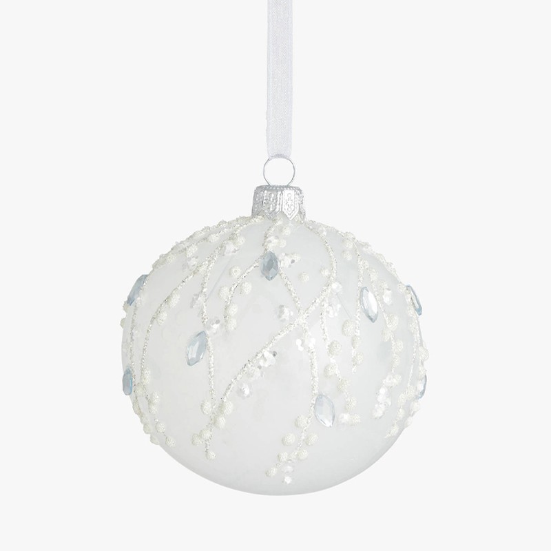 Impressionism Floral Gem Vine Bauble