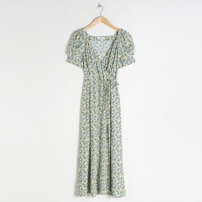 Floral Puff Sleeve Midi Dress from & Other Stories