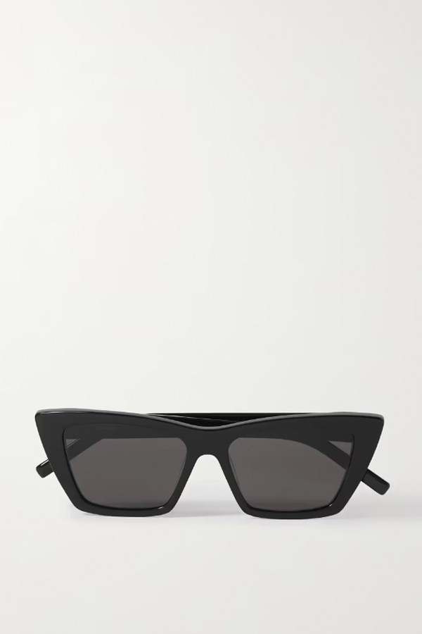 Mica Cat-Eye Acetate Sunglasses from Saint Laurent