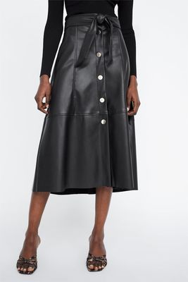 Faux Leather Skirt from Zara