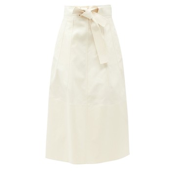 A-Line Cotton-Piqué Midi Skirt from Jil Sander