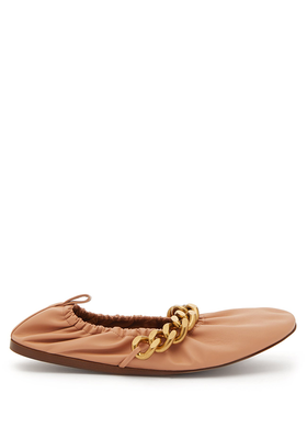 Falabella Chain Faux Leather Ballet Flats from Stella McCartney
