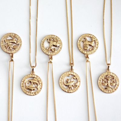 Rose Gold 18K Zodiac Pendant Jewellery £20.95
