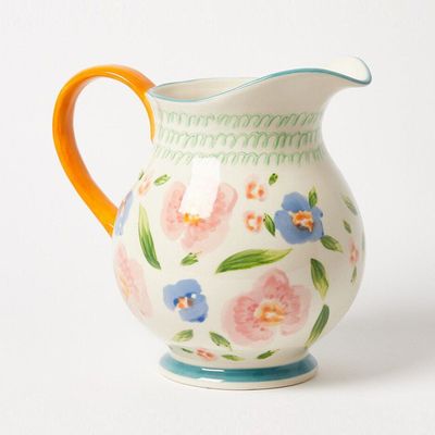 Fiori Floral Ceramic Serving Jug from Oliver Bonas