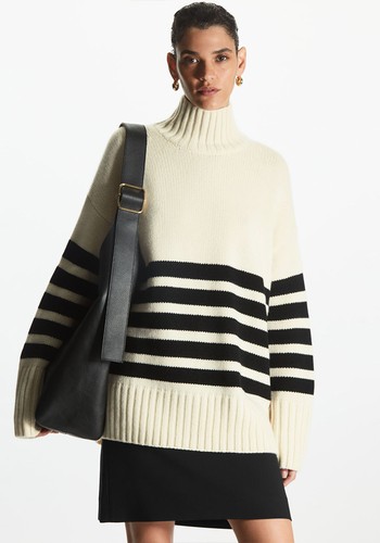 Funnel Neck Cashmere Jumper