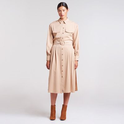 Pleated Shirt Dress from Palones
