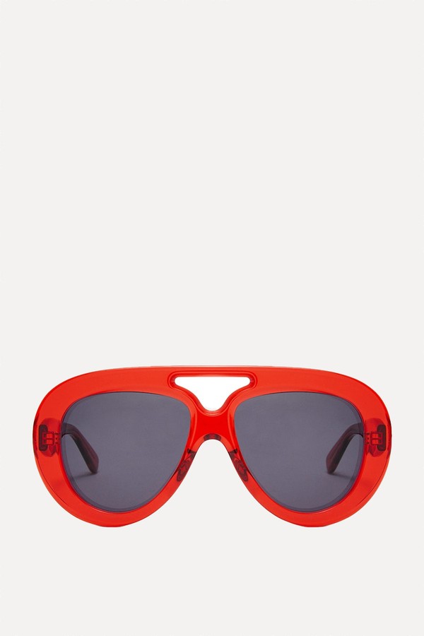 Round Spoiler Aviator Sunglasses from Loewe 