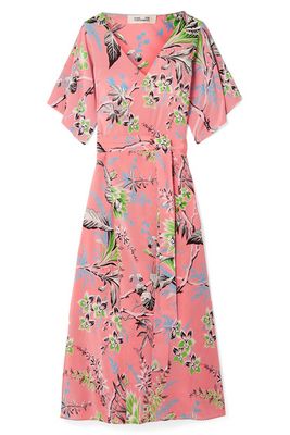 Floral-Print Silk Crepe De Chine Wrap Dress from Diane Von Furstenburg