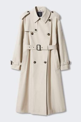 Cotton Trench Coat With Belt from Mango