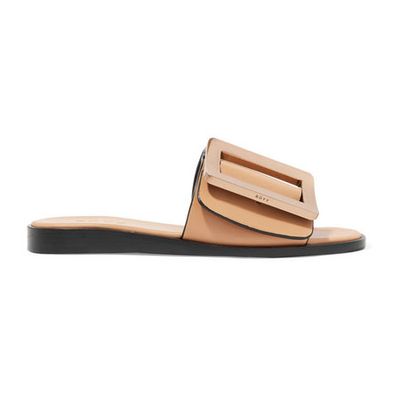 Buckled Leather Slides from Boyy