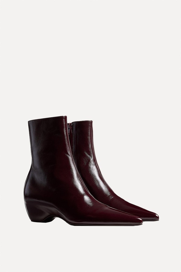 Sybil 40 Leather Ankle Boots from Khaite