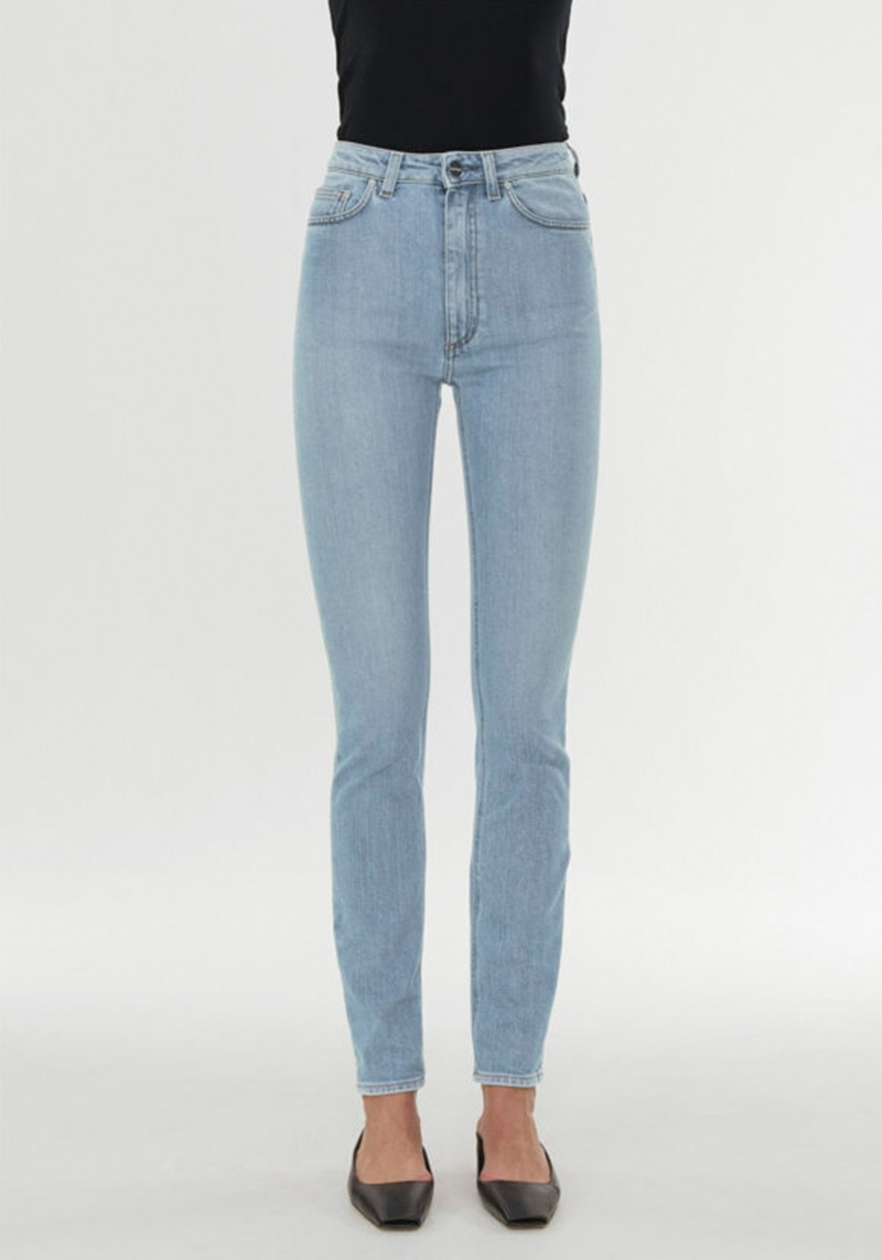 Skinny Fit Denim Light Blue Wash Jeans from Toteme