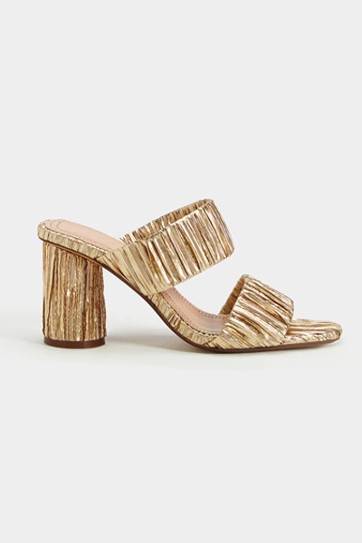 Metallic Mules from Bershka