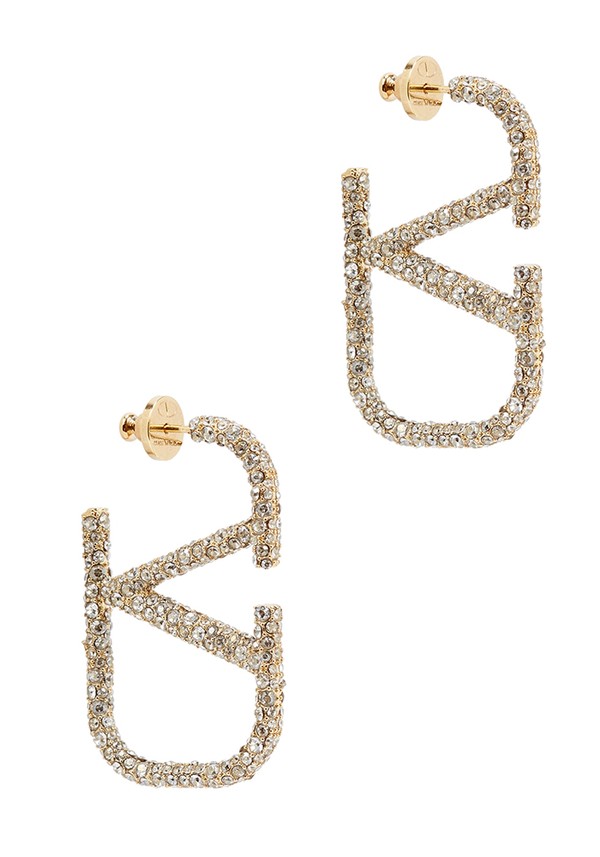 Valentino Garavani VLogo Drop Earrings from Valentino