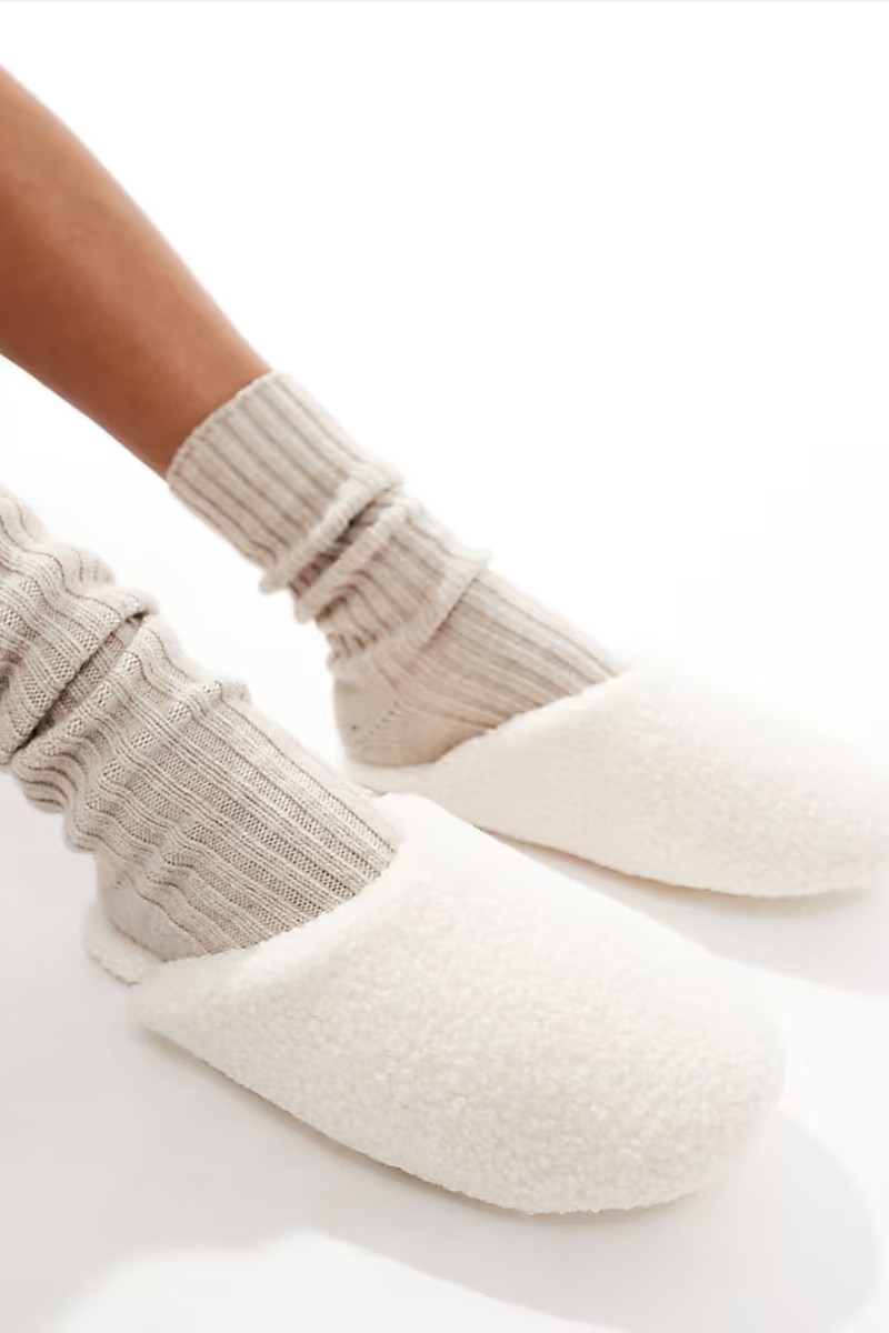 Borg Slippers from Lindex