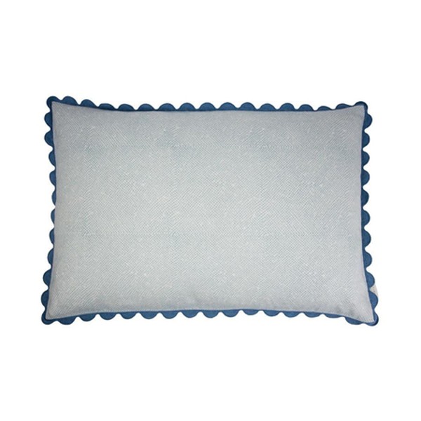 Mulaayam Ric Rac Cushion In Denim  from Birdie Fortescue 