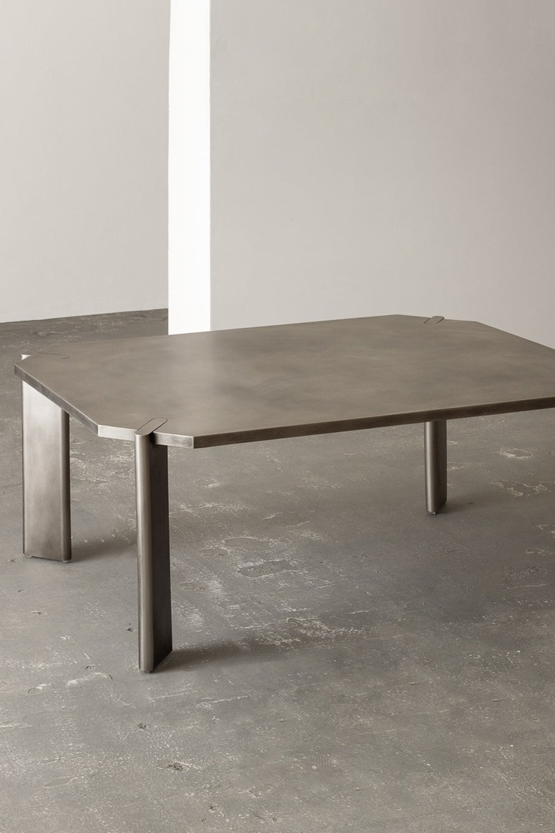 Yuuki Stainless Steel Coffee Table from Rachel Donath