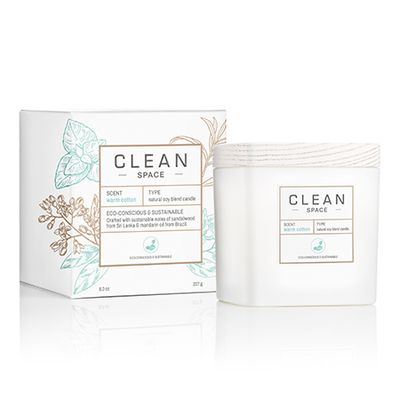 Warm Cotton Candle from Clean Reserve