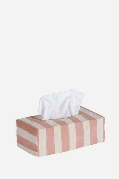 Tangier Stripe Tissue Box Cover from Alice Palmer & Co