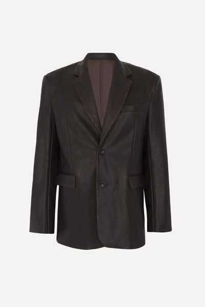 Kelso Faux Leather Blazer  from The Frankie Shop
