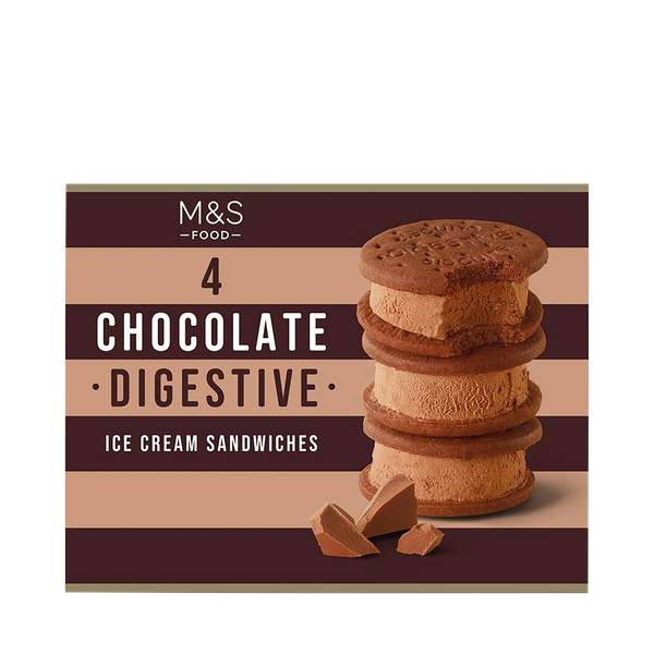 Chocolate Digestive Ice Cream Sandwiches from Marks & Spencer