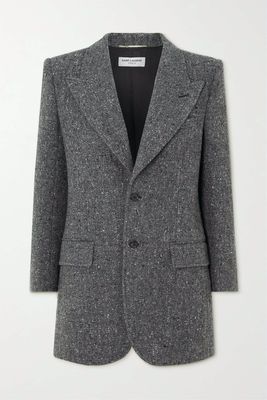 Wool and Silk-Blend Tweed Blazer from Saint Laurent