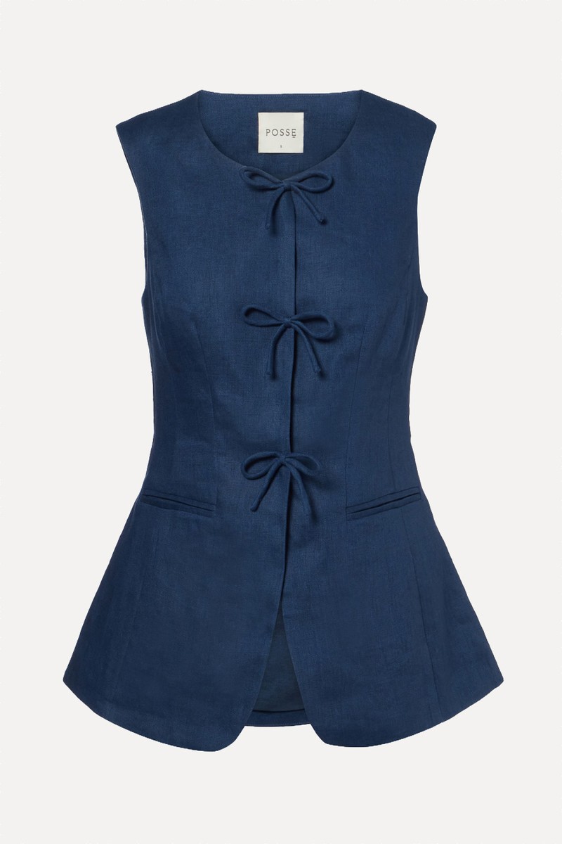 Sabine Linen Vest from POSSE
