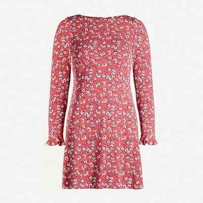 Say Hello Floral-Print Crepe Mini Dress from Free People