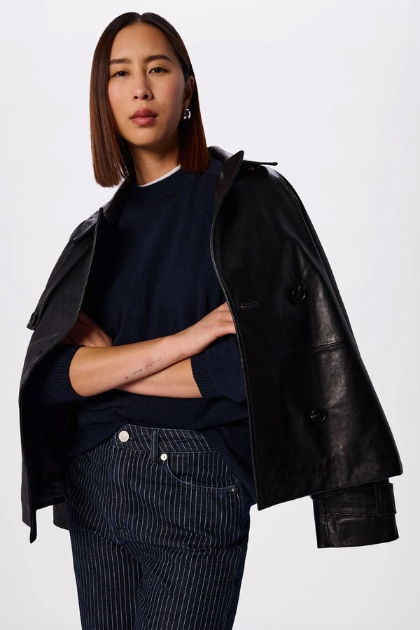  Cashmere Seam Crew Neck Knit