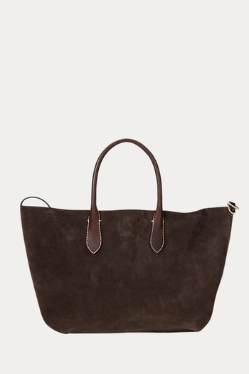 Reversible Suede Medium Bellport Tote from Polo Ralph Lauren