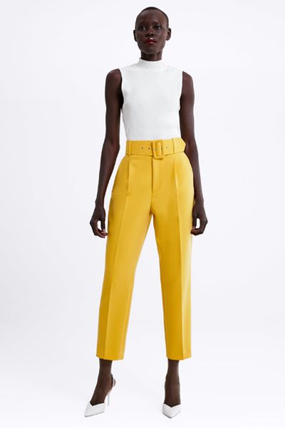 Darted Trousers With Belt from Zara