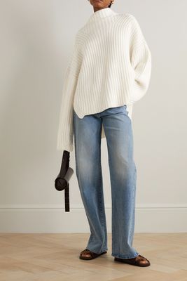 Oversized Cashmere Turtleneck Sweater from LOULOU STUDIO