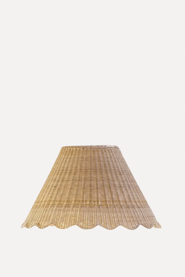 Mimi Rattan Scalloped Lampshade from Hastshilp