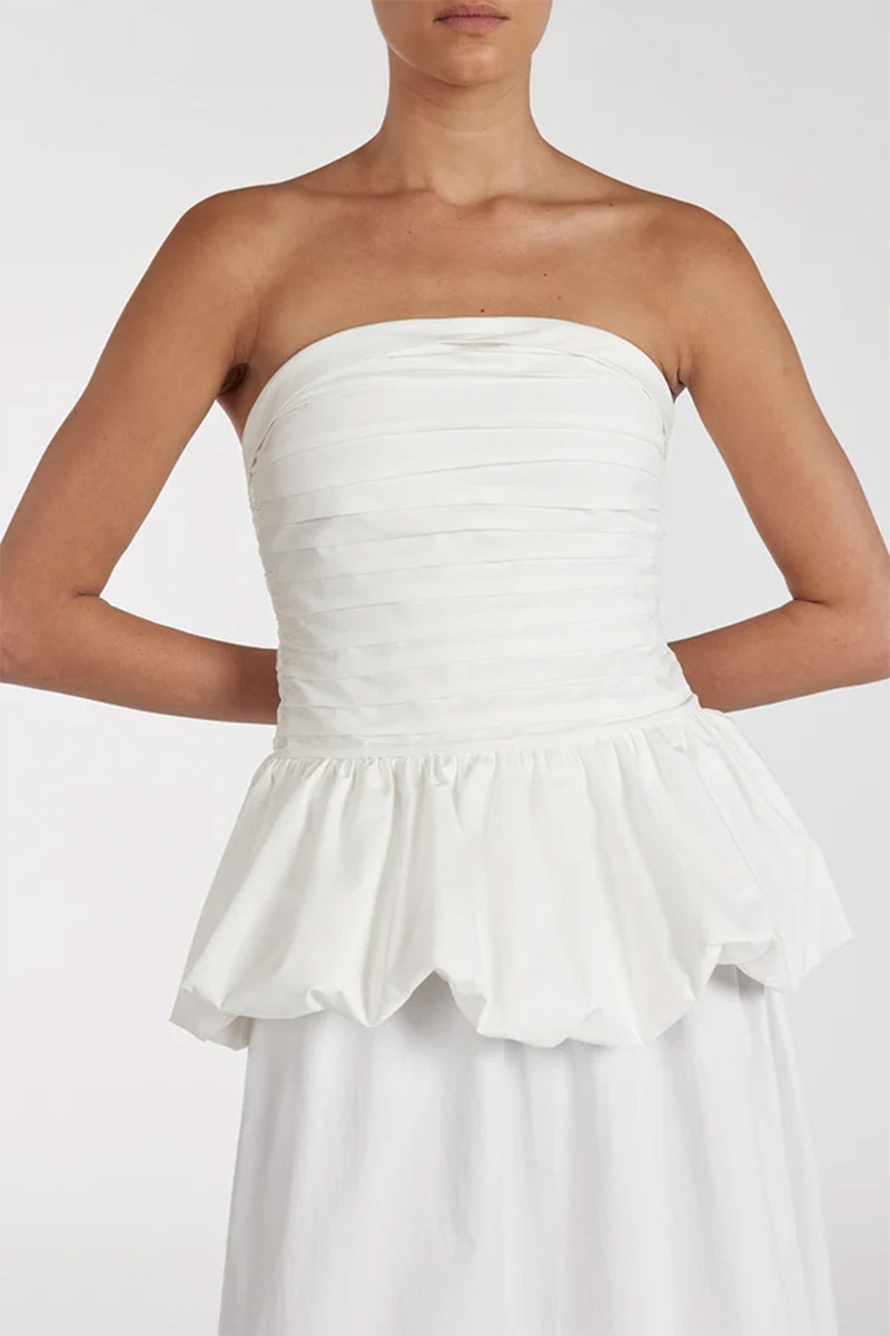 Peggy Cotton Strapless Top from Dissh