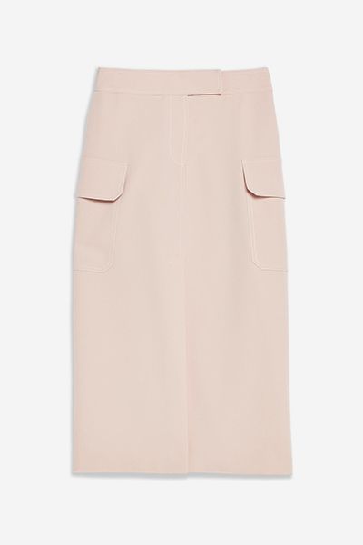 Nude Split Utility Midi Skirt