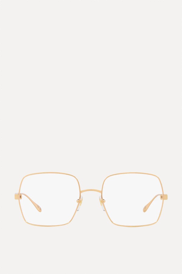 GG1434O Square-Frame Metal Optical Glasses from Gucci