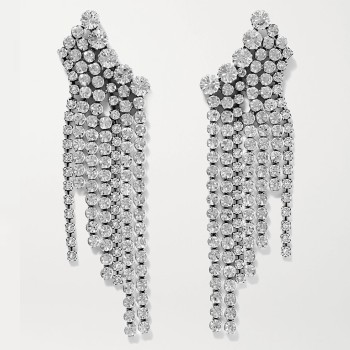 Silver-Tone Crystal Earrings from Isabel Marant