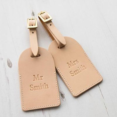 Leather Luggage Tags from JSweetLondon