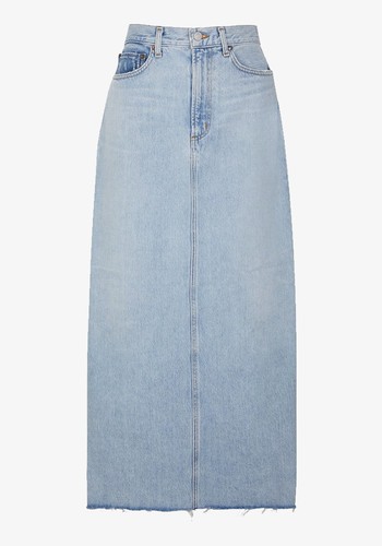 Hilla Denim Maxi Skirt from Agolde