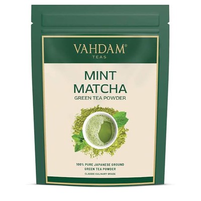 Mint Matcha Green Tea Powder from Vahdam