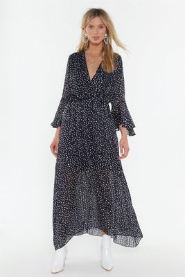 Dot Your Number Spotty Maxi Dress