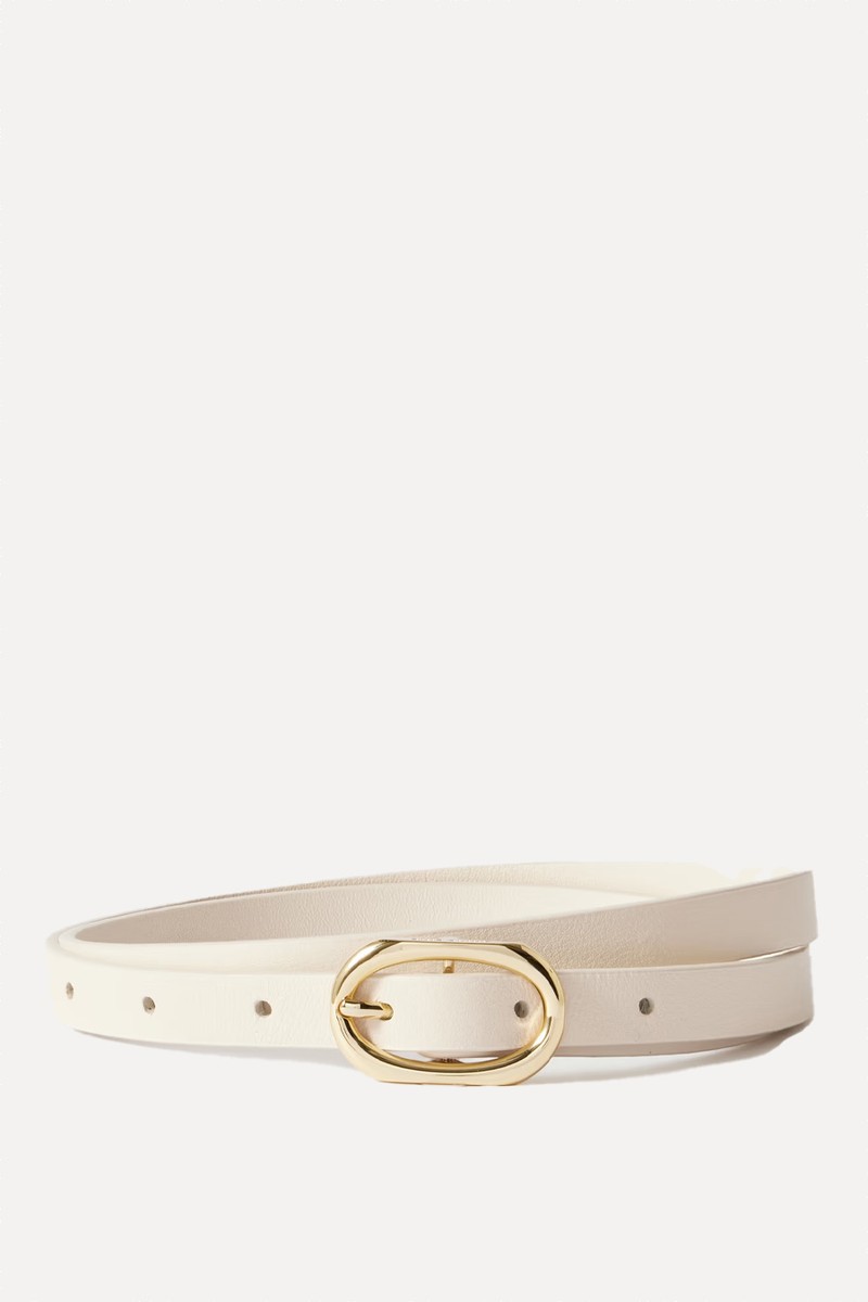 Mini Signature Link Leather Belt from Anine Bing