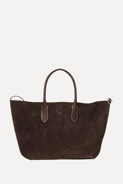 Reversible Suede Medium Bellport Tote from Ralph Lauren