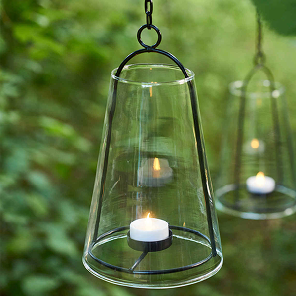 Isla Hanging Tealight Hurricane from Nordic House