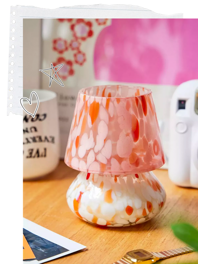 Ava Orange Tortoiseshell Lamp-Shaped Candle from Urban Outfitters