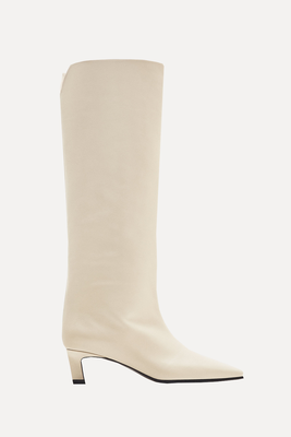 Heeled Leather Boots from Massimo Dutti