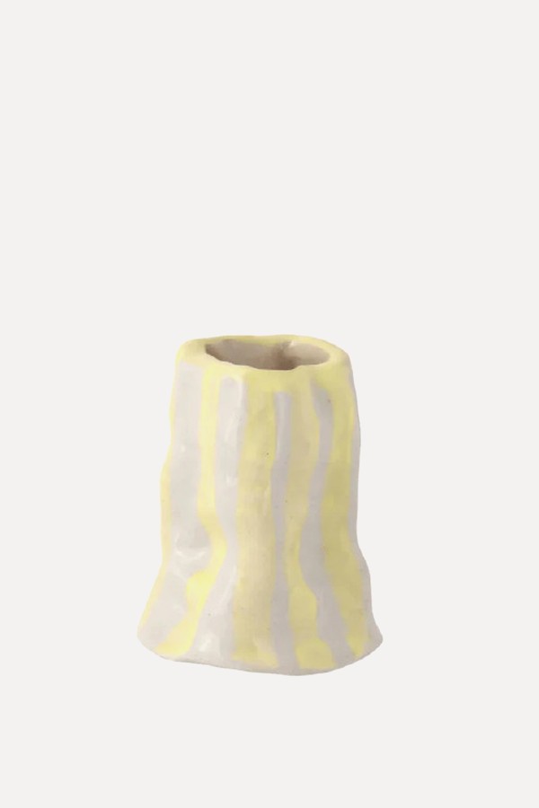 Candy Stripe Candle Holder from Hodge Pots