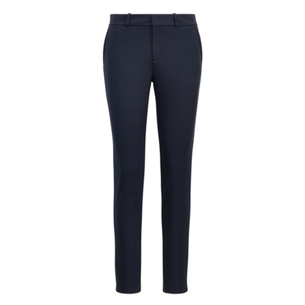 High-Rise Twill Straight Trouser